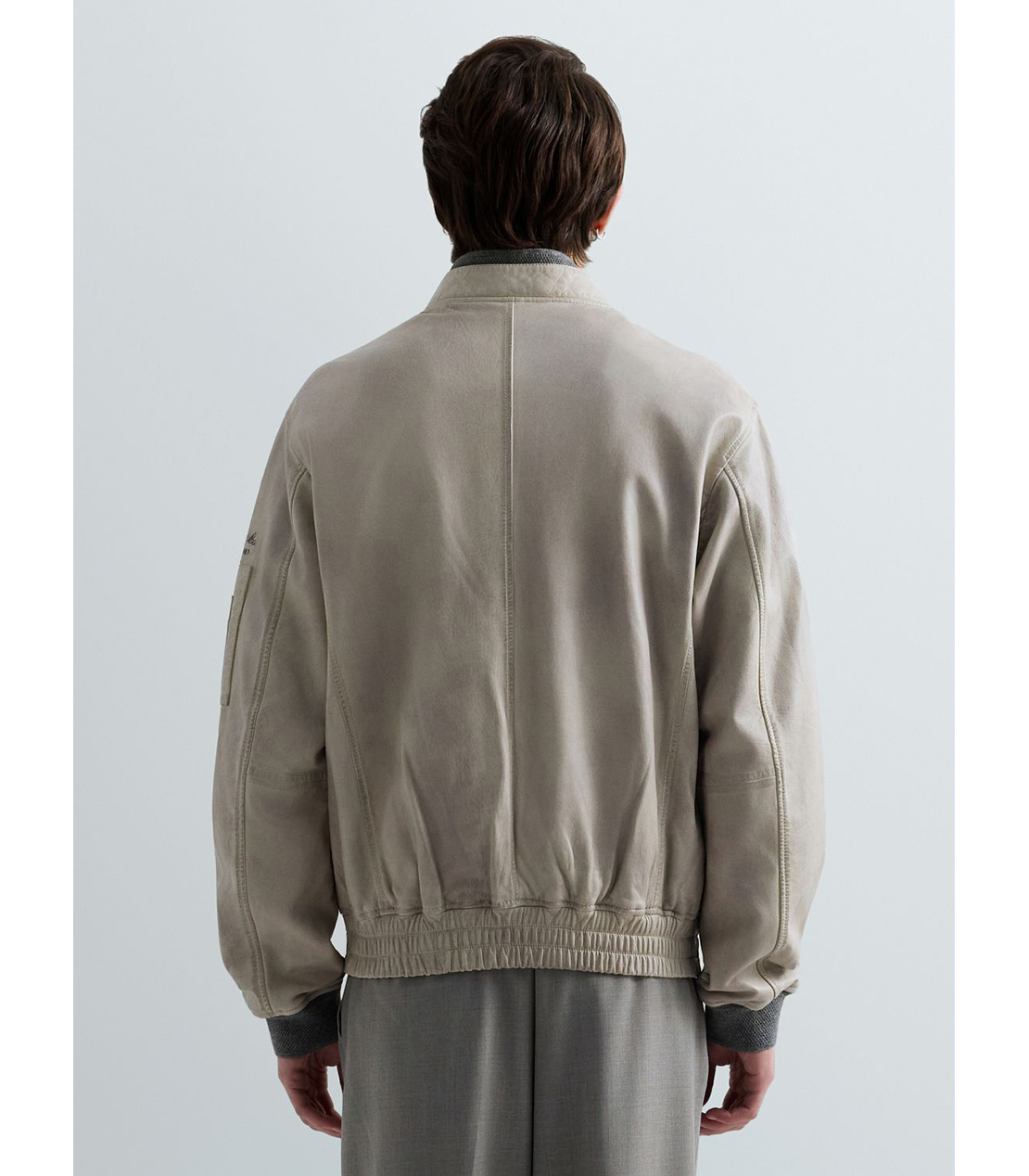 ラムレザーボンバージャケット 詳細画像 グレイッシュベージュ 3